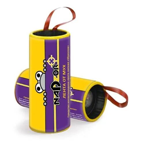 Липкая лента от мух мухоловка КОМПЛЕКТ 4 шт., NADZOR, IFR001P