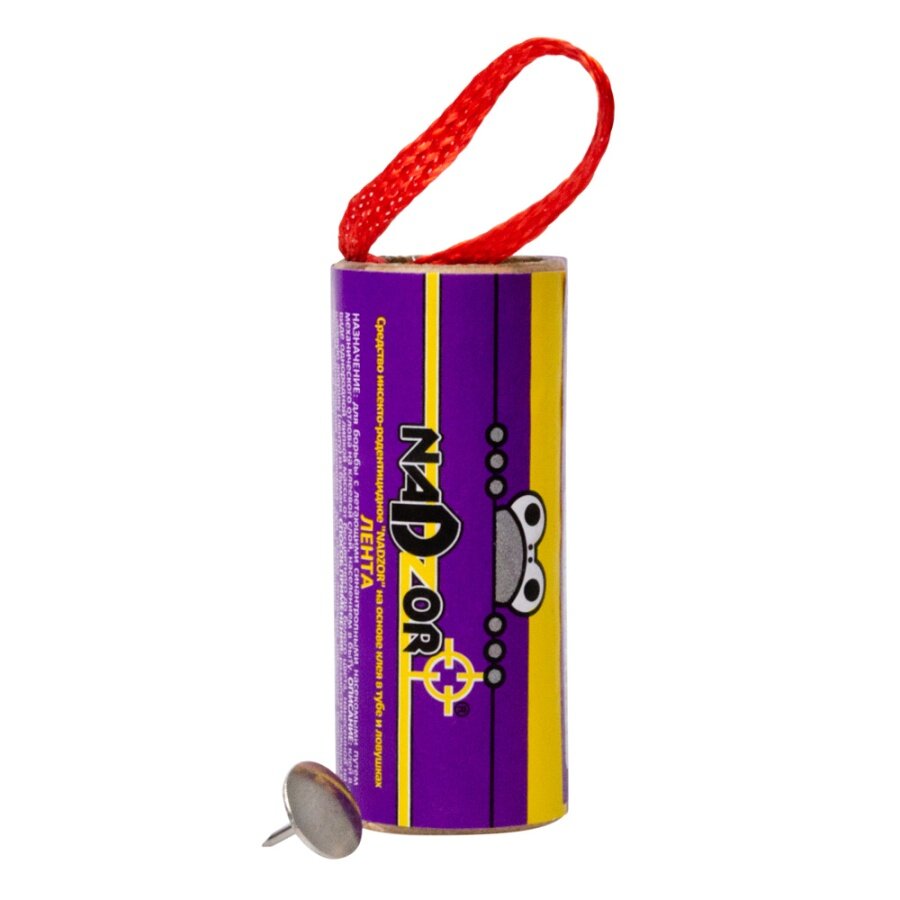 Липкая лента от мух мухоловка КОМПЛЕКТ 4 шт., NADZOR, IFR001P