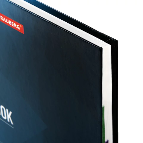 Блокнот БОЛЬШОЙ ФОРМАТ (215х295 мм) А4, 128 л., твердый, клетка, блок 4 цвета, BRAUBERG, 