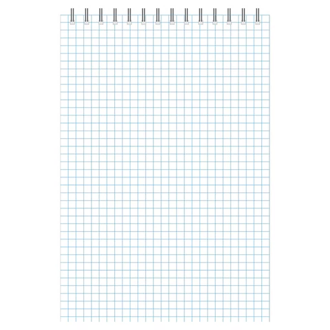 Блокнот А5, 40 л., гребень, ламинированный картон, клетка, Альт, 