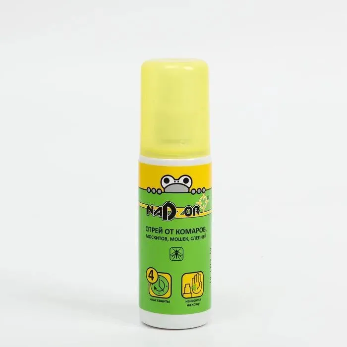 Спрей против комаров, москитов, мошек, слепней 100 мл, NADZOR, 20014