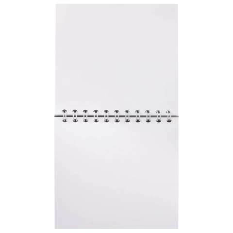 Скетчбук, белая бумага 100 г/м2, 190х190 мм, 60 л., гребень, жёсткая подложка, BRAUBERG ART DEBUT, 110998