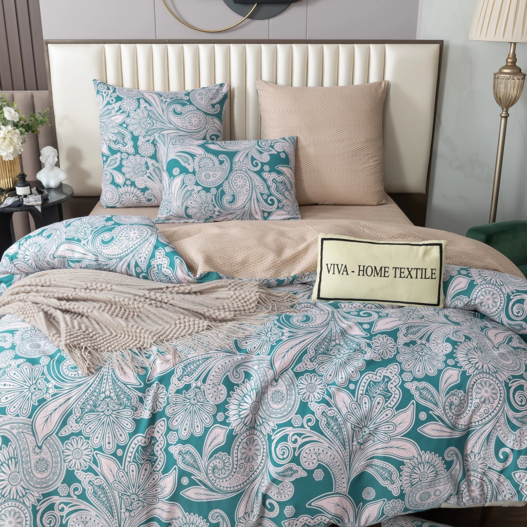 Комплект постельного белья Делюкс Сатин 100% хлопок на резинке LR503