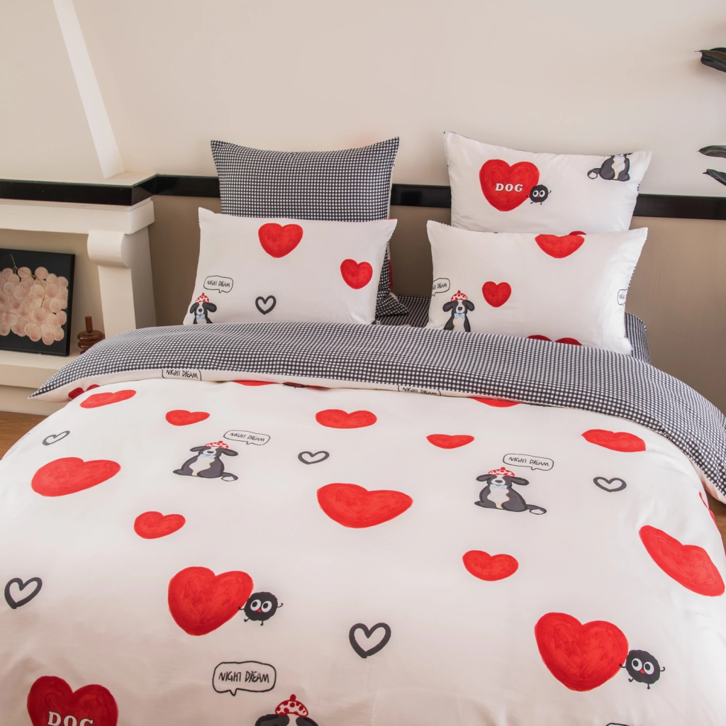 Комплект постельного белья Делюкс Сатин 100% хлопок на резинке LR613