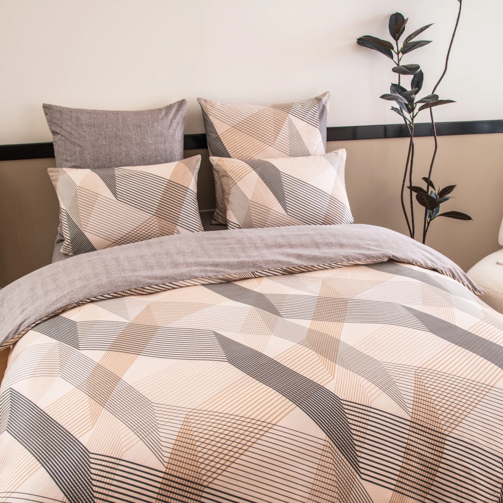 Комплект постельного белья Люкс Сатин 100% хлопок на резинке AR373