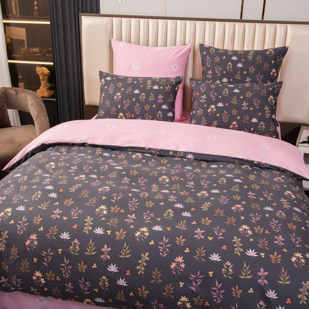 Комплект постельного белья Люкс Сатин 100% хлопок на резинке AR374