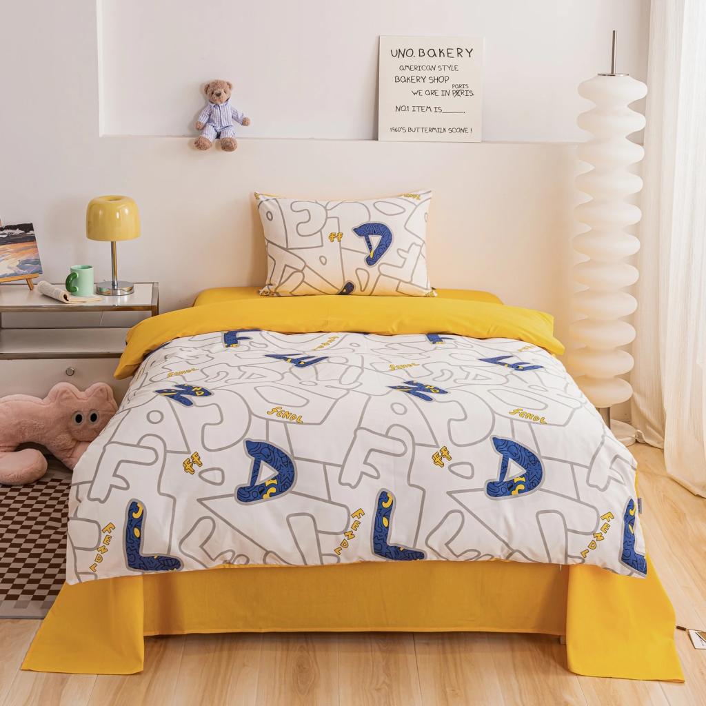 Комплект постельного белья на резинке Сатин Люкс KIDS 100% хлопок CDKR072