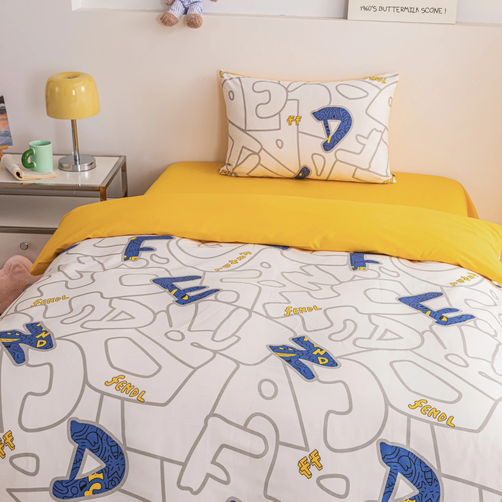 Комплект постельного белья на резинке Сатин Люкс KIDS 100% хлопок CDKR072