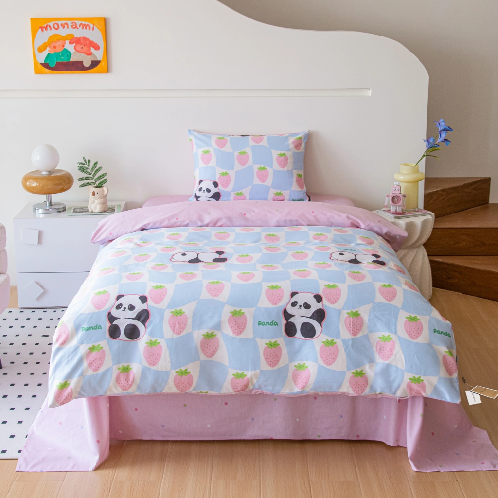 Комплект постельного белья на резинке Сатин Люкс KIDS 100% хлопок CDKR083