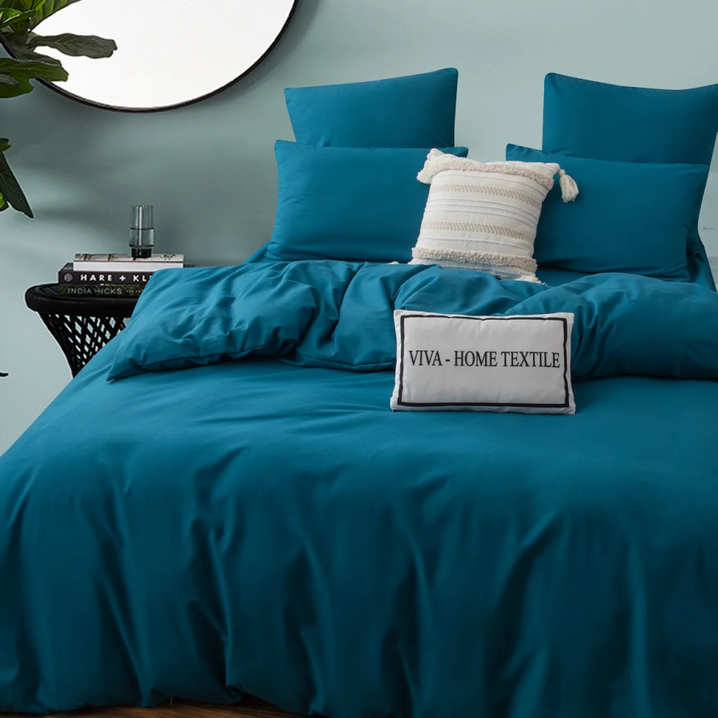 Комплект постельного белья Однотонный Сатин на резинке CSR039