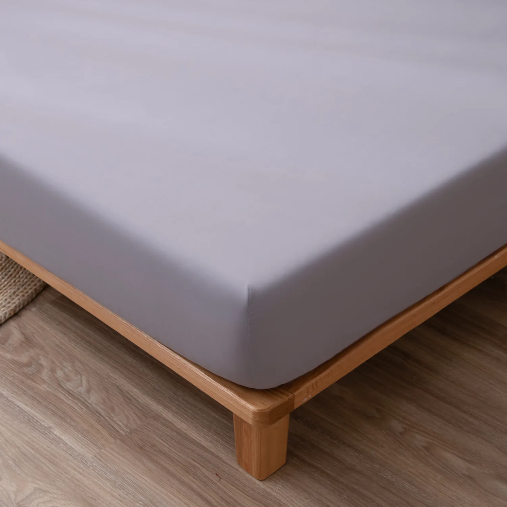 Комплект постельного белья Однотонный Сатин на резинке CSR042