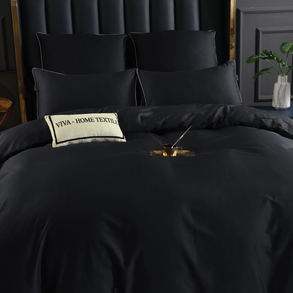 Комплект постельного белья Однотонный Сатин Премиум на резинке OCPR019
