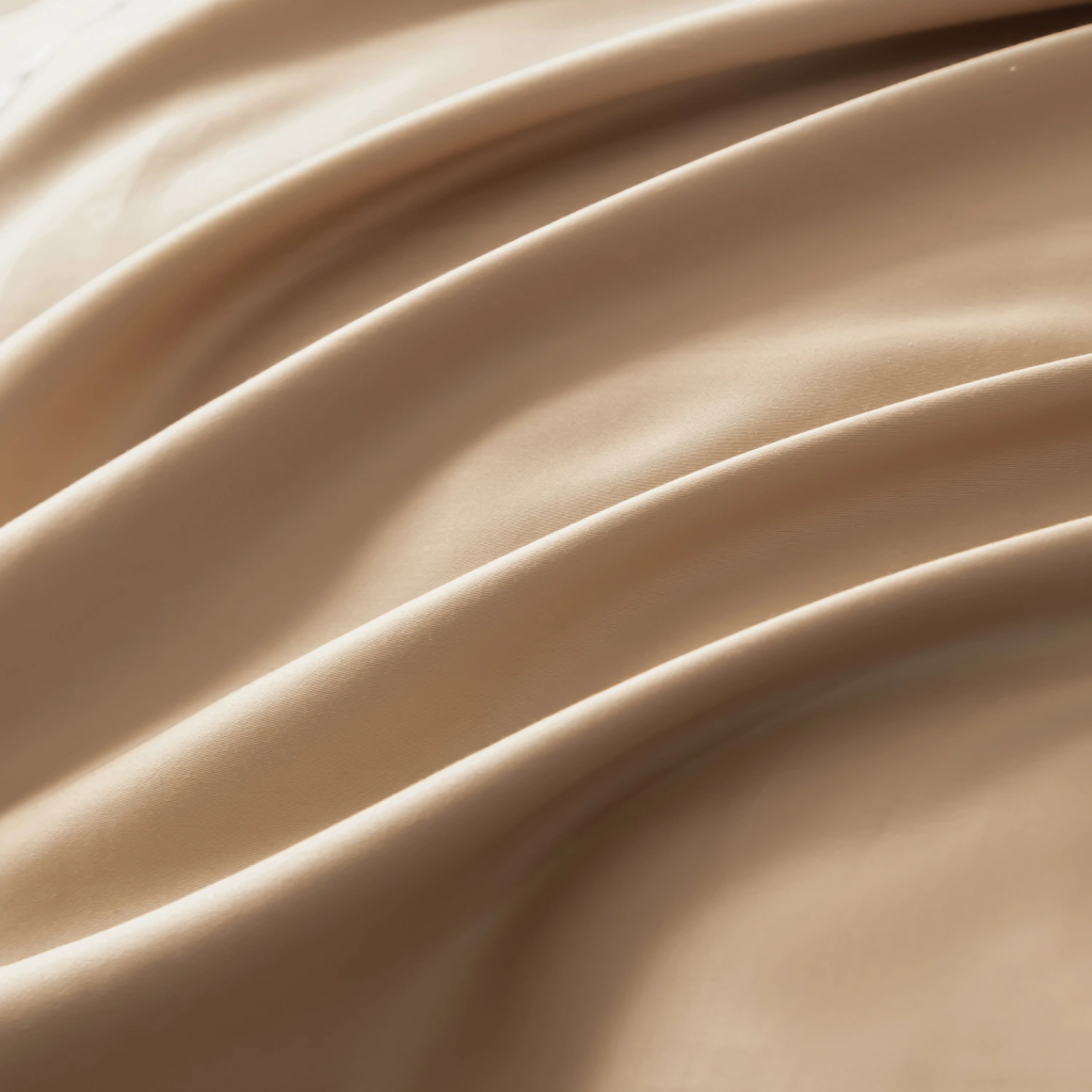 Комплект постельного белья Однотонный Сатин Премиум широкий кант на резинке OCPKR026