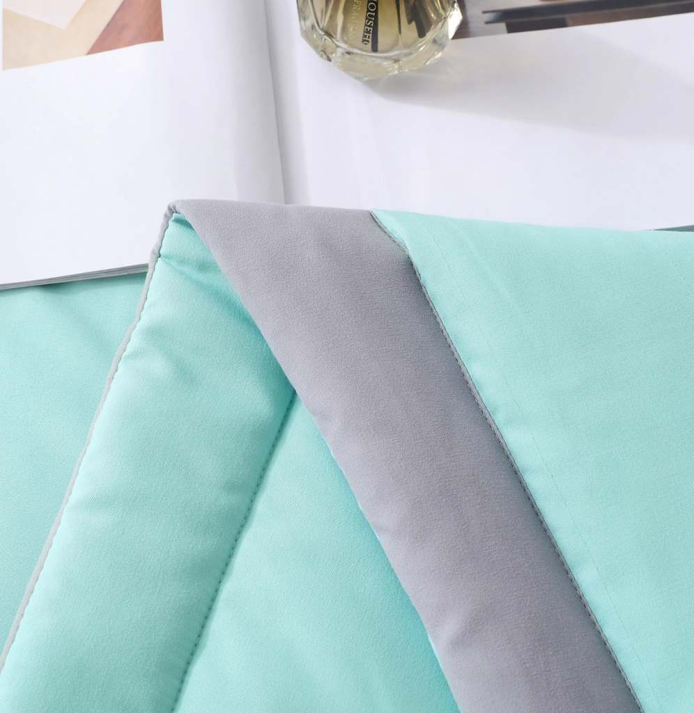 Комплект постельного белья Однотонный Сатин с Одеялом FB015