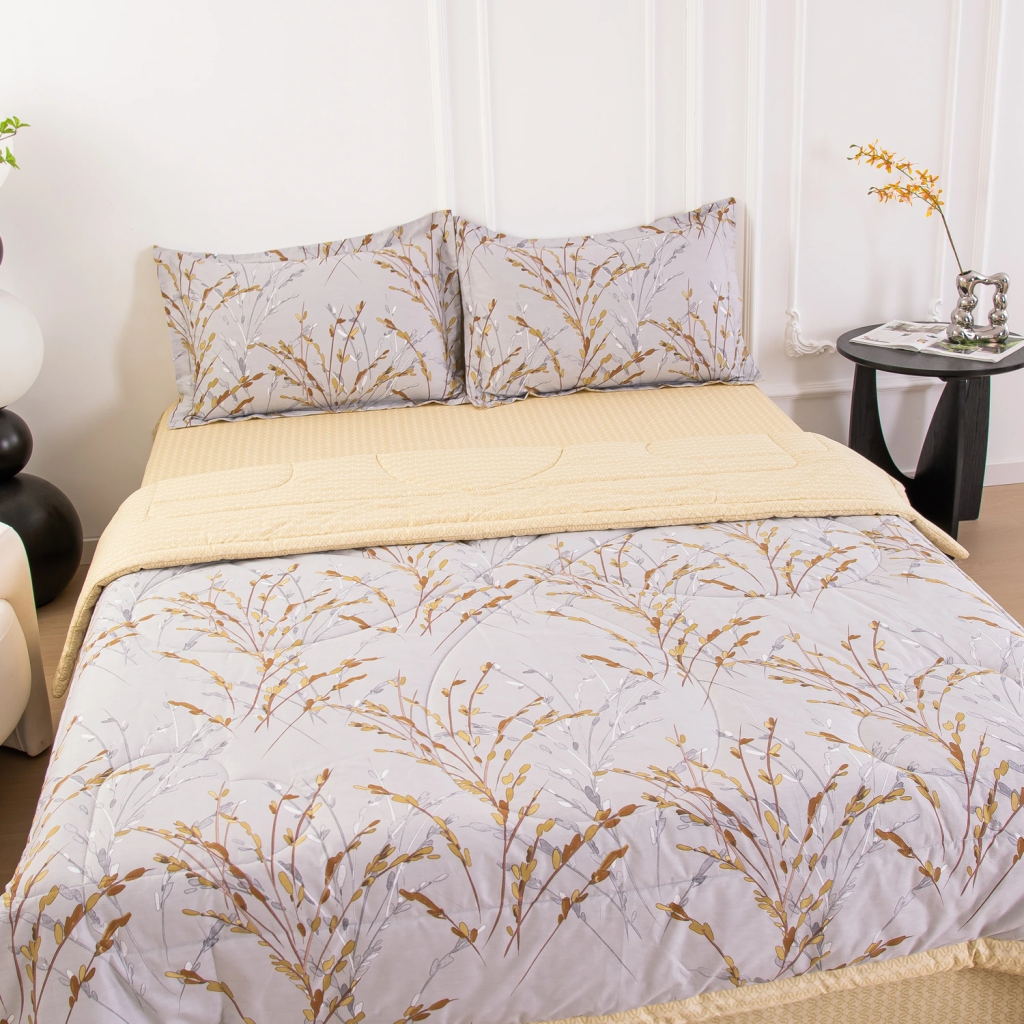 Комплект постельного белья Сатин с Одеялом 100% хлопок 160x80 на резинке OBR160