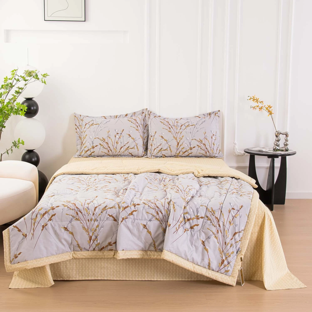 Комплект постельного белья Сатин с Одеялом 100% хлопок 160x80 на резинке OBR160