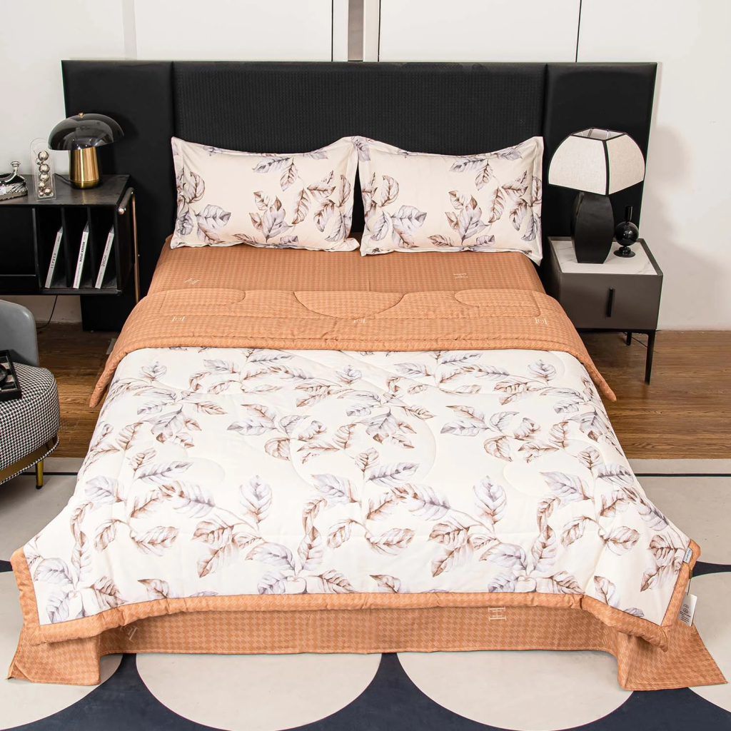 Комплект постельного белья Сатин с Одеялом 100% хлопок 160x80 на резинке OBR179