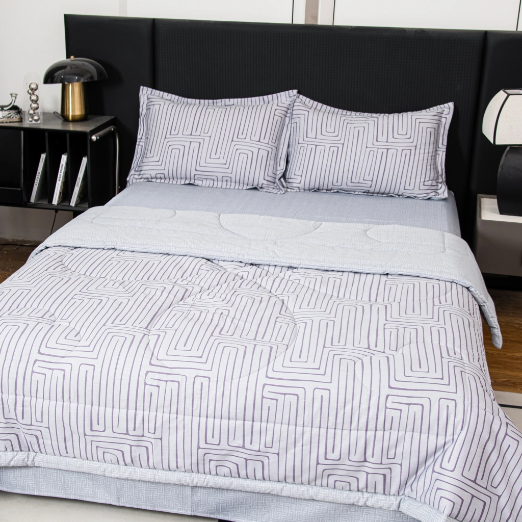 Комплект постельного белья Сатин с Одеялом 100% хлопок OB177