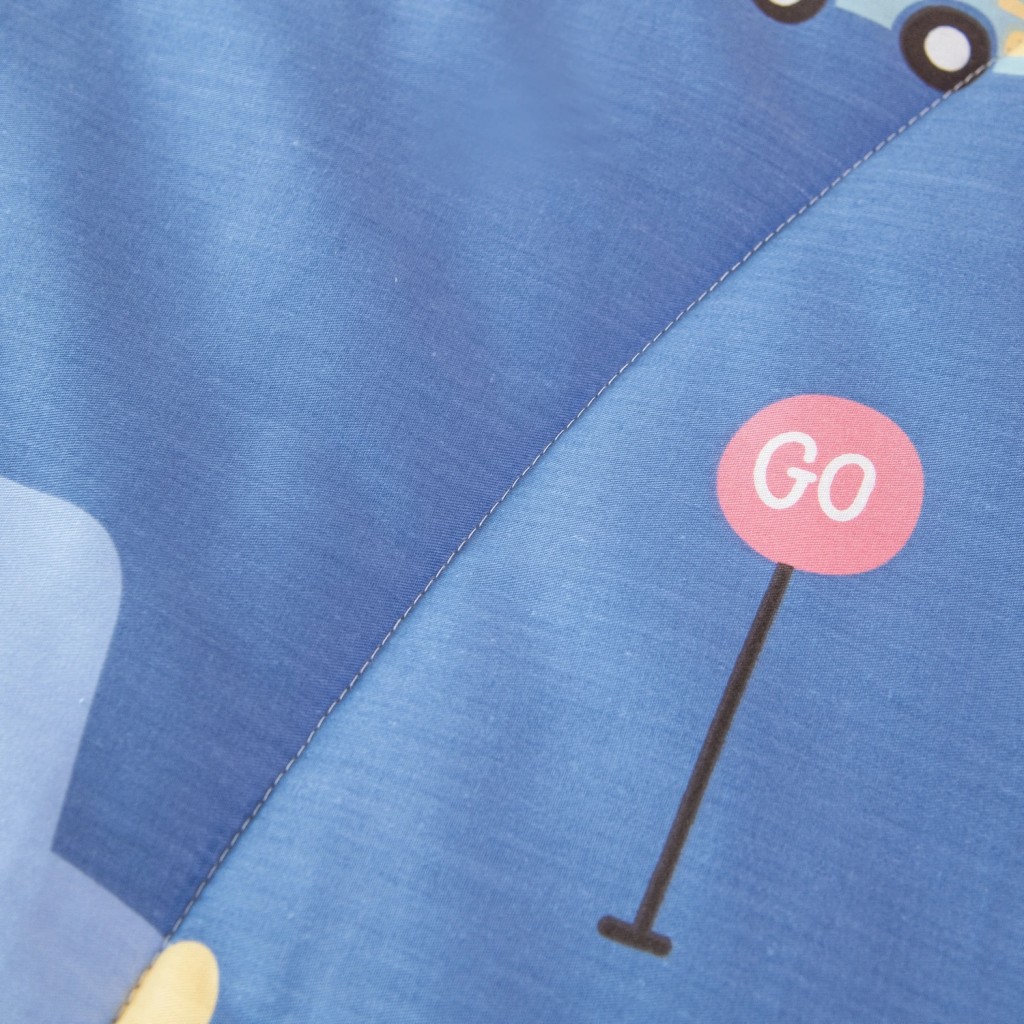 Постельное белье детское 160x80 "Young" на резинке, комплект с одеялом 100% хлопок OBKR023