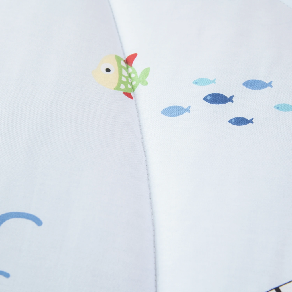 Постельное белье детское 160x80 "Young" на резинке, комплект с одеялом 100% хлопок OBKR026