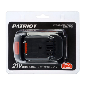 Аккумулятор PATRIOT PB BR 21V, 21 В, Li-ion, 3 Aч, UES, тонкая зарядка