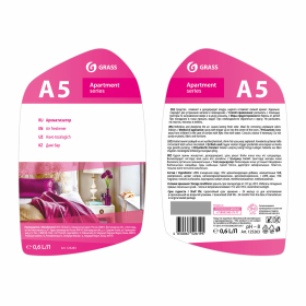 Ароматизатор освежитель воздуха 600 мл GRASS APARTMENT series A5, распылитель, 125263