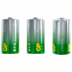 Батарейки КОМПЛЕКТ 2 шт., GP Super G-Tech, С (LR14, 14А), алкалиновые, блистер, 14A-2CR2