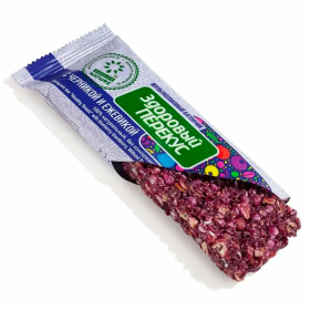 Батончик-мюсли ЗДОРОВЫЙ ПЕРЕКУС с черникой и ежевикой, 20 шт. по 55 г, 16921