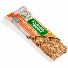 Батончик-мюсли ЗДОРОВЫЙ ПЕРЕКУС с орехами и медом, 20 шт. по 60 г, 16917