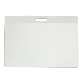 Бейдж самоламинирующийся горизонтальный (74х104 мм), с клипсой, BRAUBERG, 236791