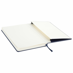 Блокнот А5 (130х210 мм), BRAUBERG ULTRA, балакрон, 80 г/м2, 96 л., линия, темно-синий, 113045