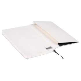 Блокнот А5 (130х210 мм), BRAUBERG ULTRA, под кожу, 80 г/м2, 96 л., клетка, черный, 113004