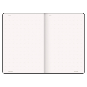 Блокнот А5 (130х210 мм), BRAUBERG ULTRA, под кожу, 80 г/м2, 96 л., в точку, черный, 113012