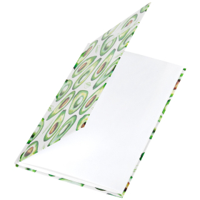 Блокнот А5 134х206 мм, 80 л., твердый, клетка, STAFF, "Авокадо", 111598