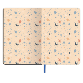 Блокнот А5 (143x210 мм), BRAUBERG VISTA "Beauties", под кожу, твердый, срез фольга, 80 л., 112065