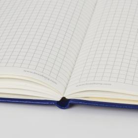 Блокнот МАЛЫЙ (100x150 мм) А6, BRAUBERG "Metropolis Special", под кожу, 80 л., клетка, синий, 111580