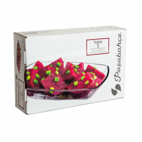 Блюдо, 120х180 мм, КОМПЛЕКТ 2 штуки, стекло, PASABAHCE "ТОКИО", фирменная подарочная упаковка, 54942