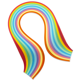 Бумага для квиллинга "Радуга", 10 цветов, 200 полос, 3 мм х 300 мм, 80 г/м2, ОСТРОВ СОКРОВИЩ, 128750