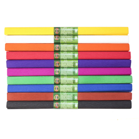 Бумага креповая KOH-I-NOOR, 50х200 см, 10 рулонов, классические цвета, 9755, 9755037002PM