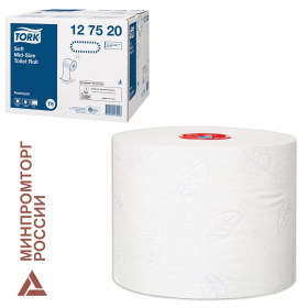 Бумага туалетная 90 м, TORK (Система Т6), комплект 27 шт., Premium, 2-слойная, белая, 127520