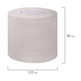Бумага туалетная бытовая, 51 м, МЯГКИЙ ЗНАК, на втулке, С28, белая