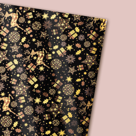 Бумага упаковочная подарочная С ЭФФЕКТАМИ новогодняя НАБОР 3 шт., "Xmas Pattern" 70х100 см, ЗОЛОТАЯ СКАЗКА, 591935