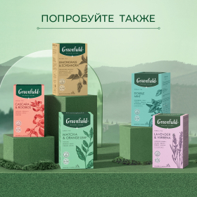 Чай GREENFIELD Natural Tisane "Buckweat & Cocoabeans" травяной, 20 пирамидок по 1,8 г, 1757-08