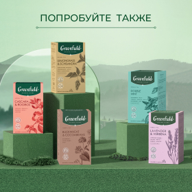 Чай GREENFIELD Natural Tisane "Matcha & Orange Leaf" зеленый, 20 пирамидок по 1,8 г, 1754-08