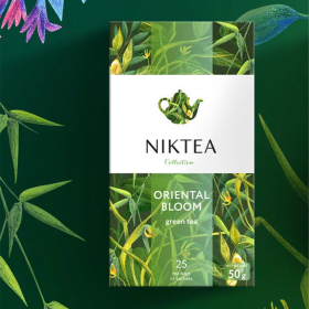 Чай NIKTEA "Ориентал Блум" зеленый, 25 пакетиков в конвертах по 2 г, TALTHA-DP0056