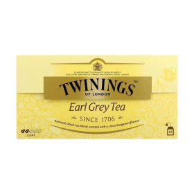 Чай TWININGS "Earl Grey" черный с бергамотом, 25 пакетиков в конвертах по 2 г, БРИТАНИЯ, 12002