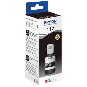 Чернила EPSON 112 (C13T06C14A) для СНПЧ EPSON L11160 /L15150 /L15160 /L6550/L6570, черные, ОРИГИНАЛЬНЫЕ