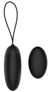 Черное виброяйцо Remote Dusky Pleaser