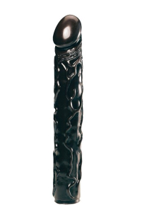 Чёрный фаллоимитатор BIG BONANZA 13 BLACK BUTT PLUG - 33 см.