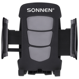 Держатель для телефона в авто на стекло SONNEN, зажим 50-100 мм, вращение 360°, 354921